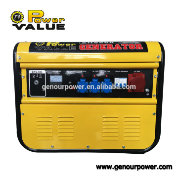 High Quality genset 2kw gasoline generator 110V 230v 380v, swiss kraft power generator